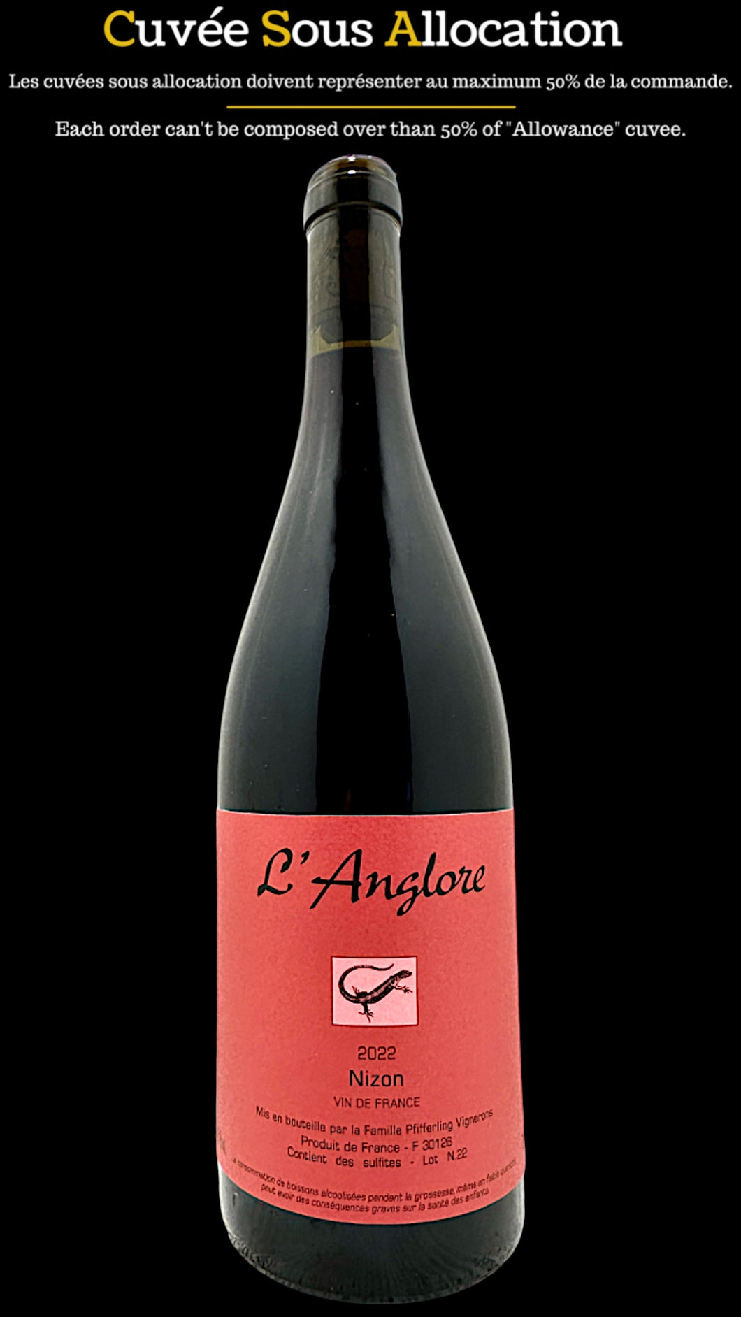 Nizon Vin de France L'anglore