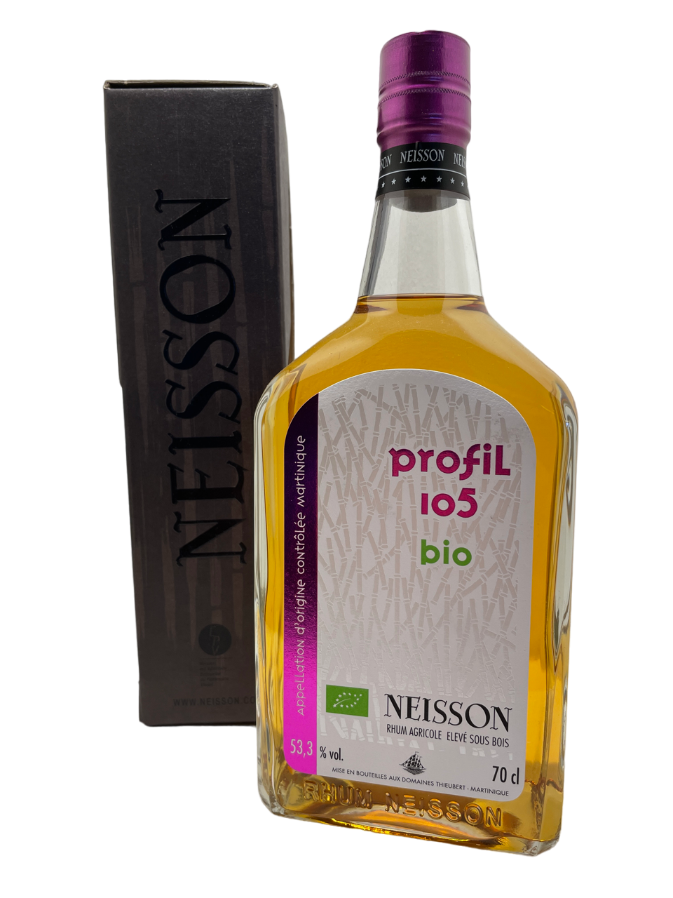 Rhum agricole rum martinique spiritueux spirit neisson rhum agricole ambré profil 105 bio