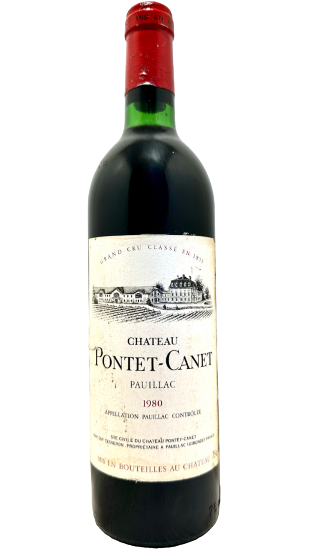 Pauillac chateau Pontet-Canet 1980