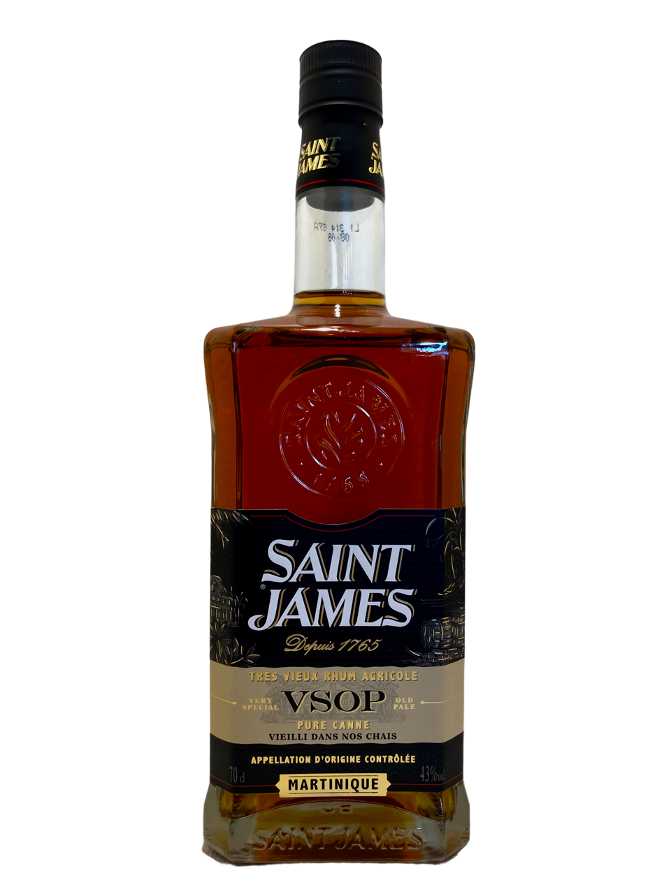 rhum ambré agricole amber rum spirit spiritueux martinique saint james vsop