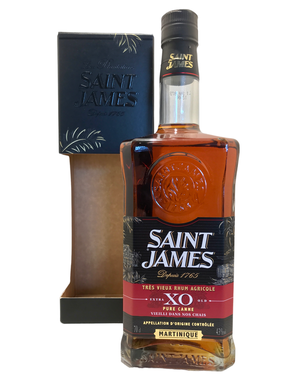 rhum ambré agricole amber rum spirit spiritueux martinique saint james xo