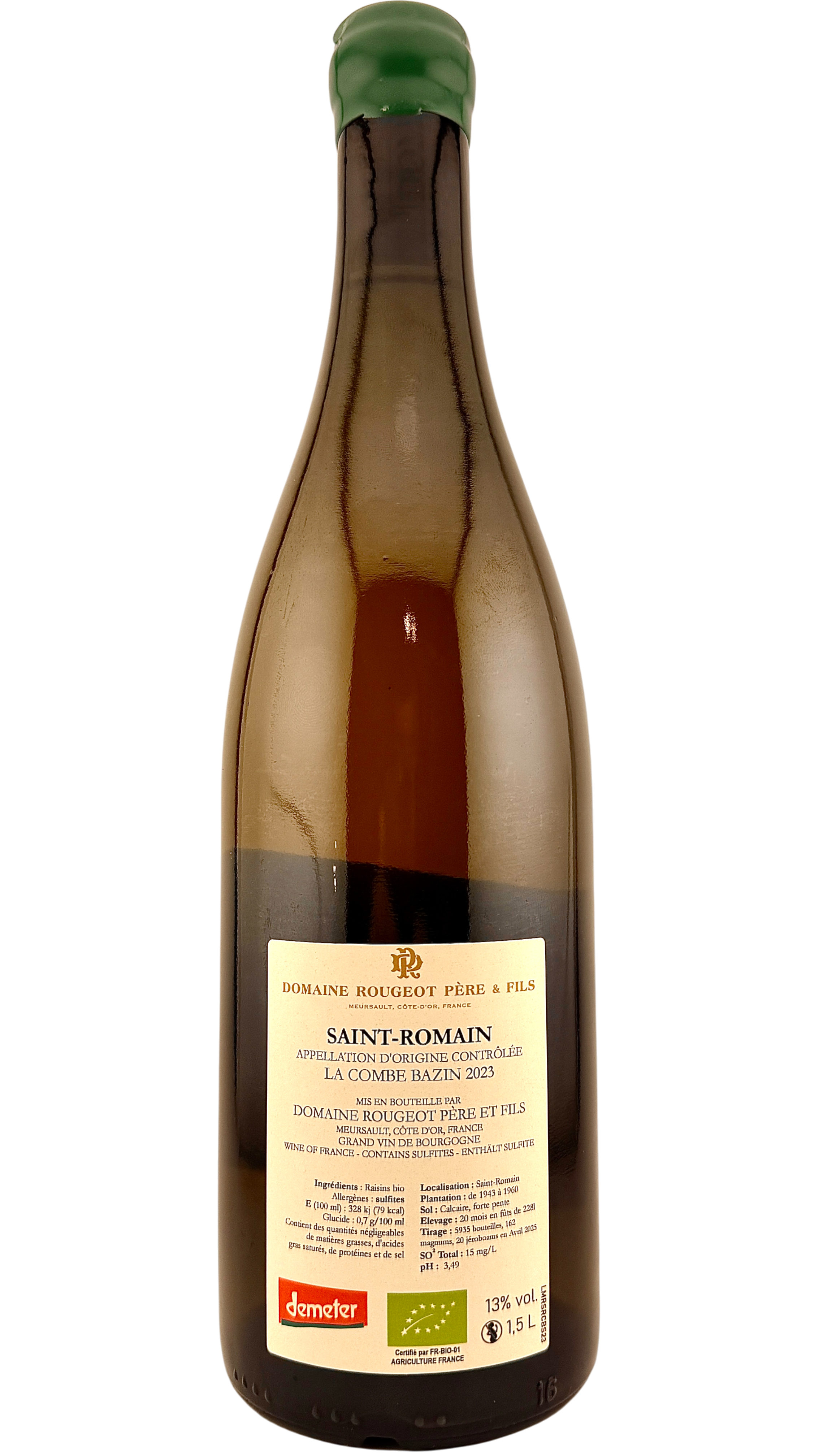 Saint Romain La Combe Bazin Domaine Rougeot