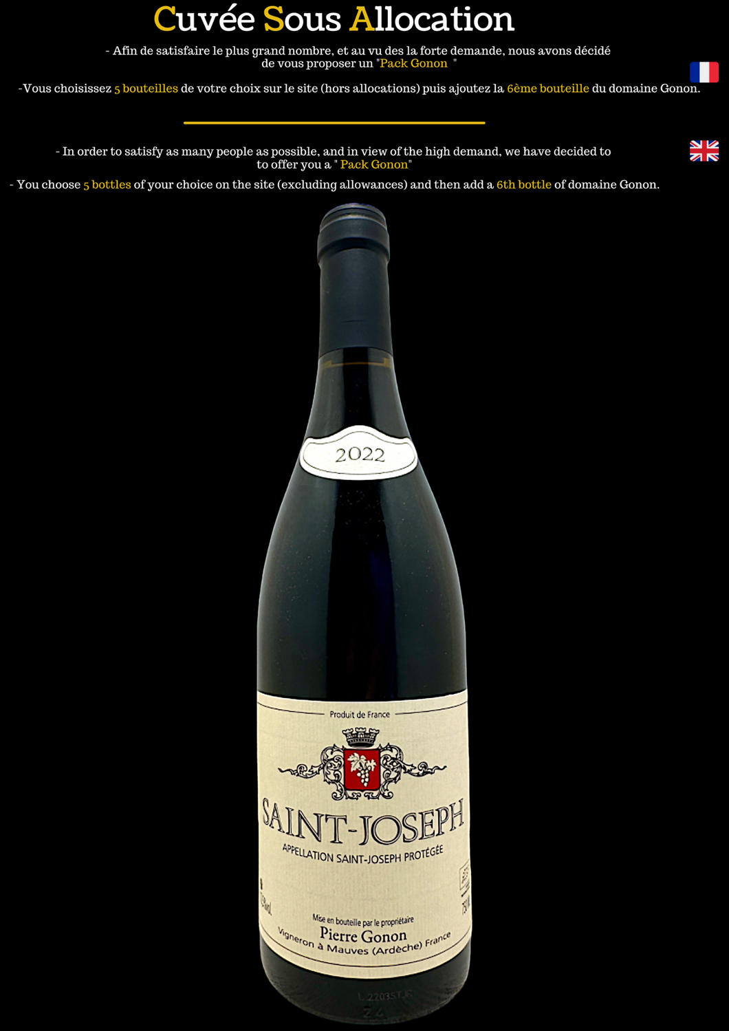 vin de la vallée du rhône valley septentrionale syrah famous  hype organic biodynamie bio Jean gonon pierre gonon Saint joseph rouge Domaine Pierre Gonon