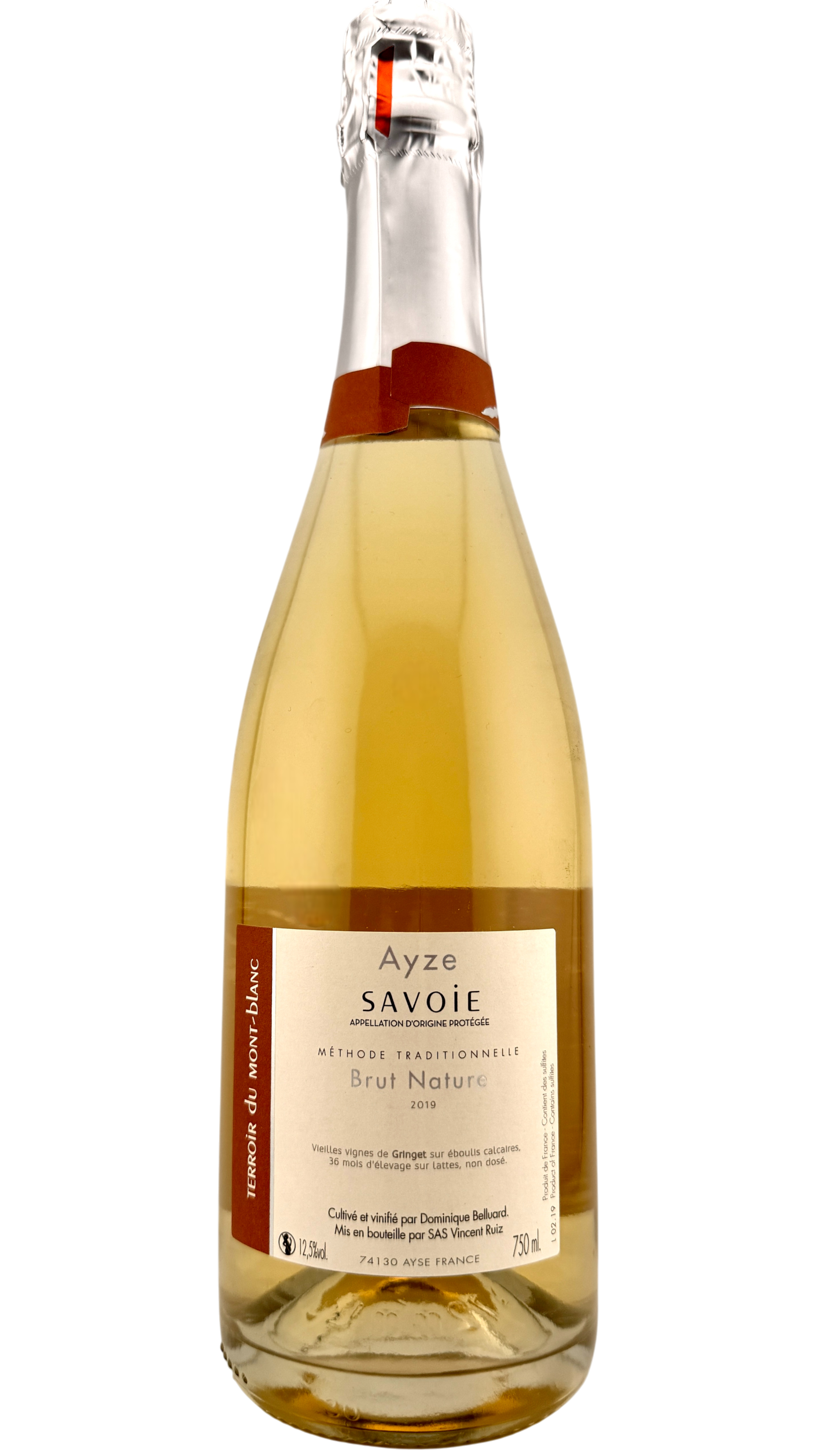 Savoie Ayze Méthode Traditionnelle Brut-Nature "Les Perles du Mont-Blanc"