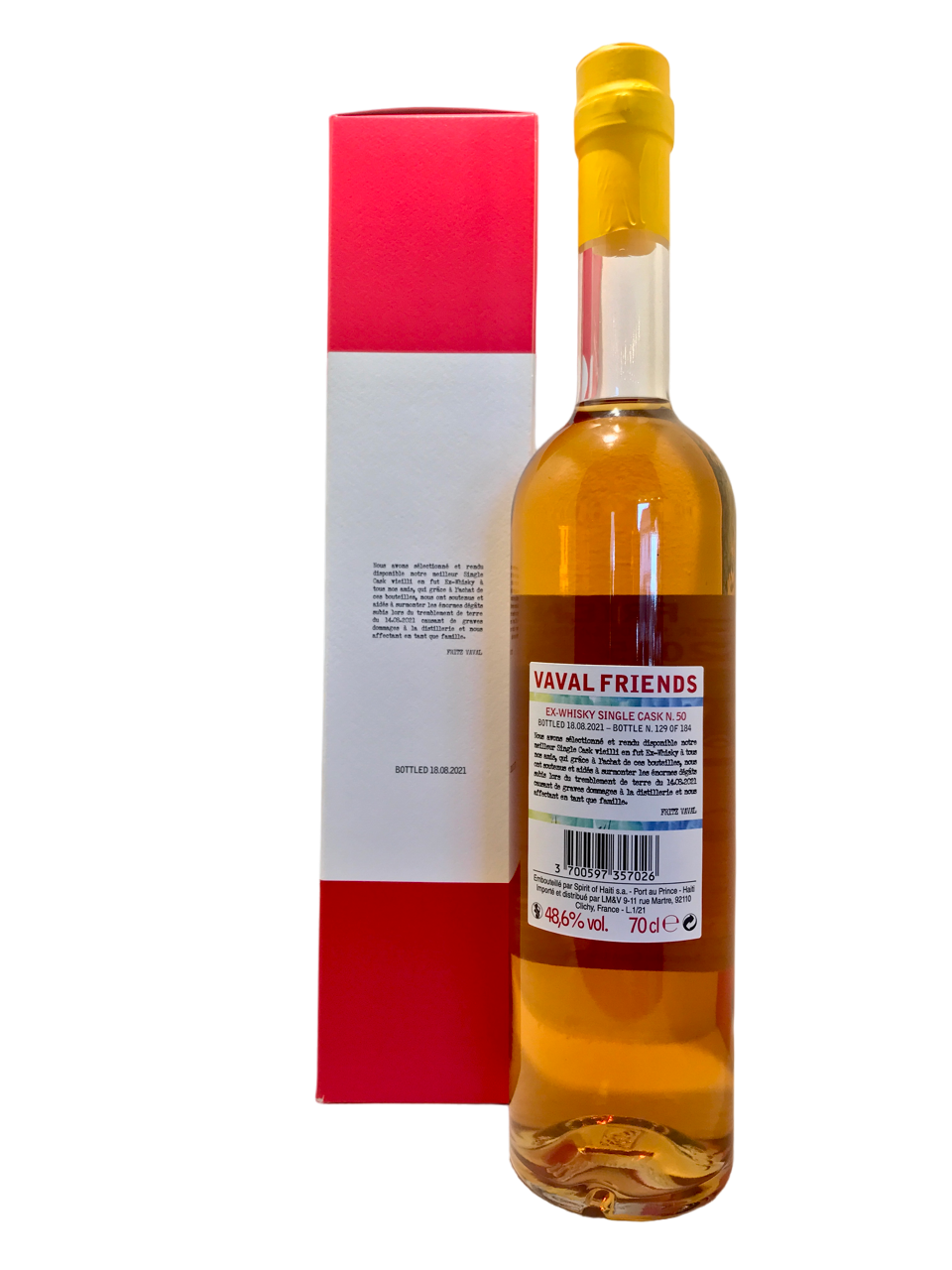Clairin "Vaval Friends Whisky cask" 2015