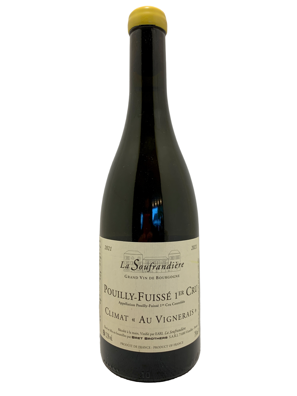 bourgogne burgundy organic wine natural biodynamie vin nature la soufrandière chardonnay pouilly-fuissé 1er cru climat au vignerais