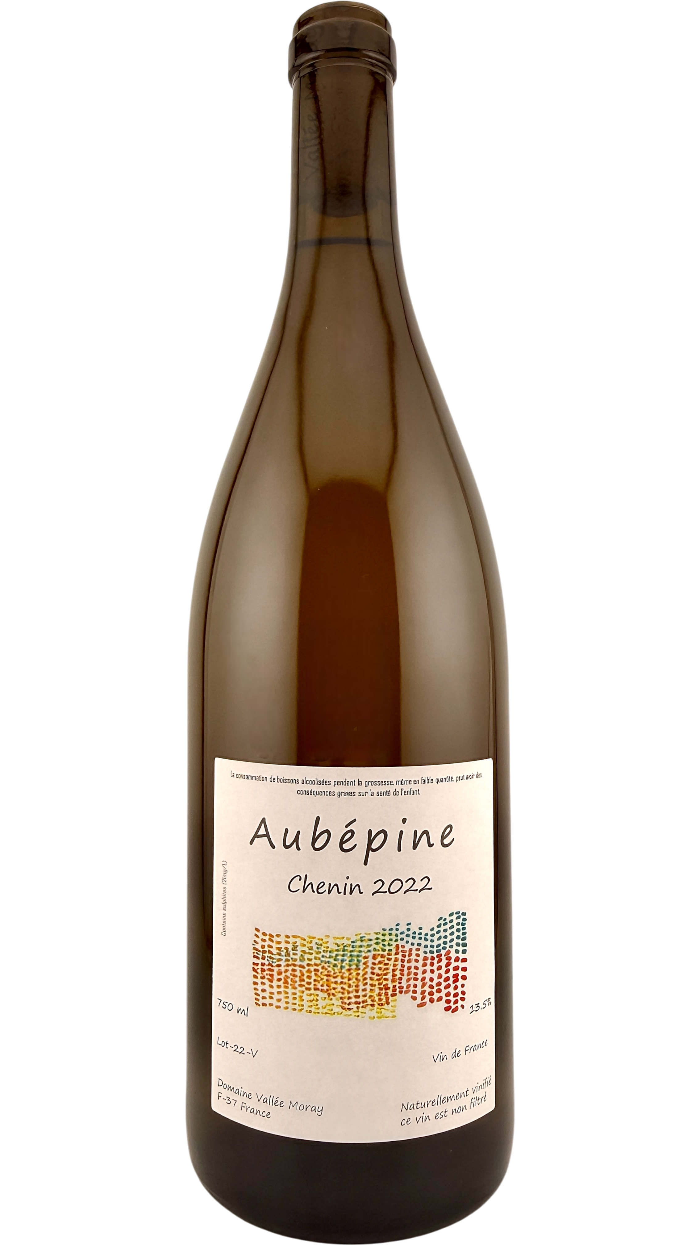 Vin de France Aubépine Domaine Vallée moray vin blanc de la vallée de loire à partir de cépage chenin montlouis-sur-loire white wine from loire valley made of chenin grappe bio biodynamie organic wine natural vin naturel hervé grenier