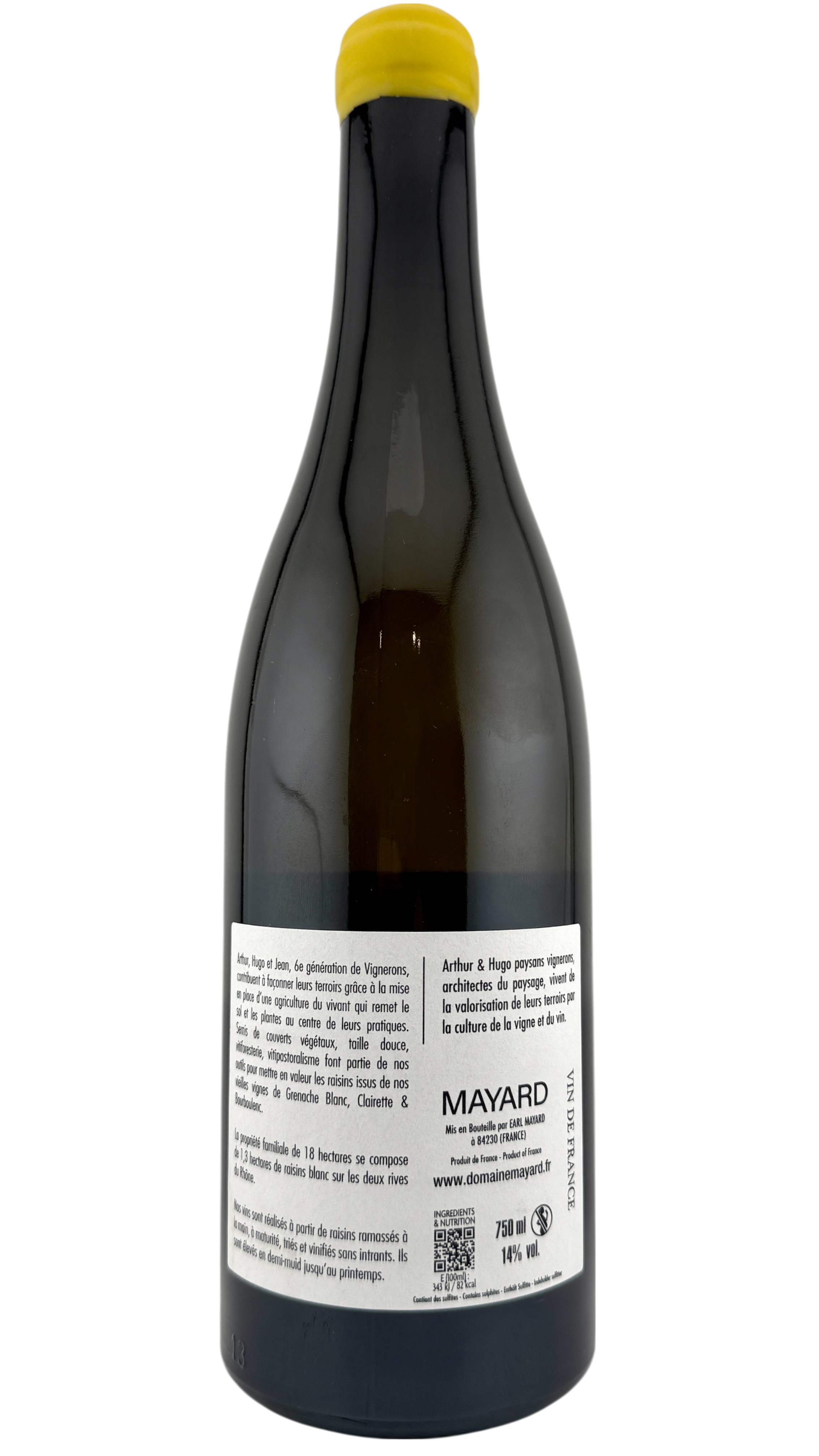 Vin de France Blanc  Domaine Mayard
