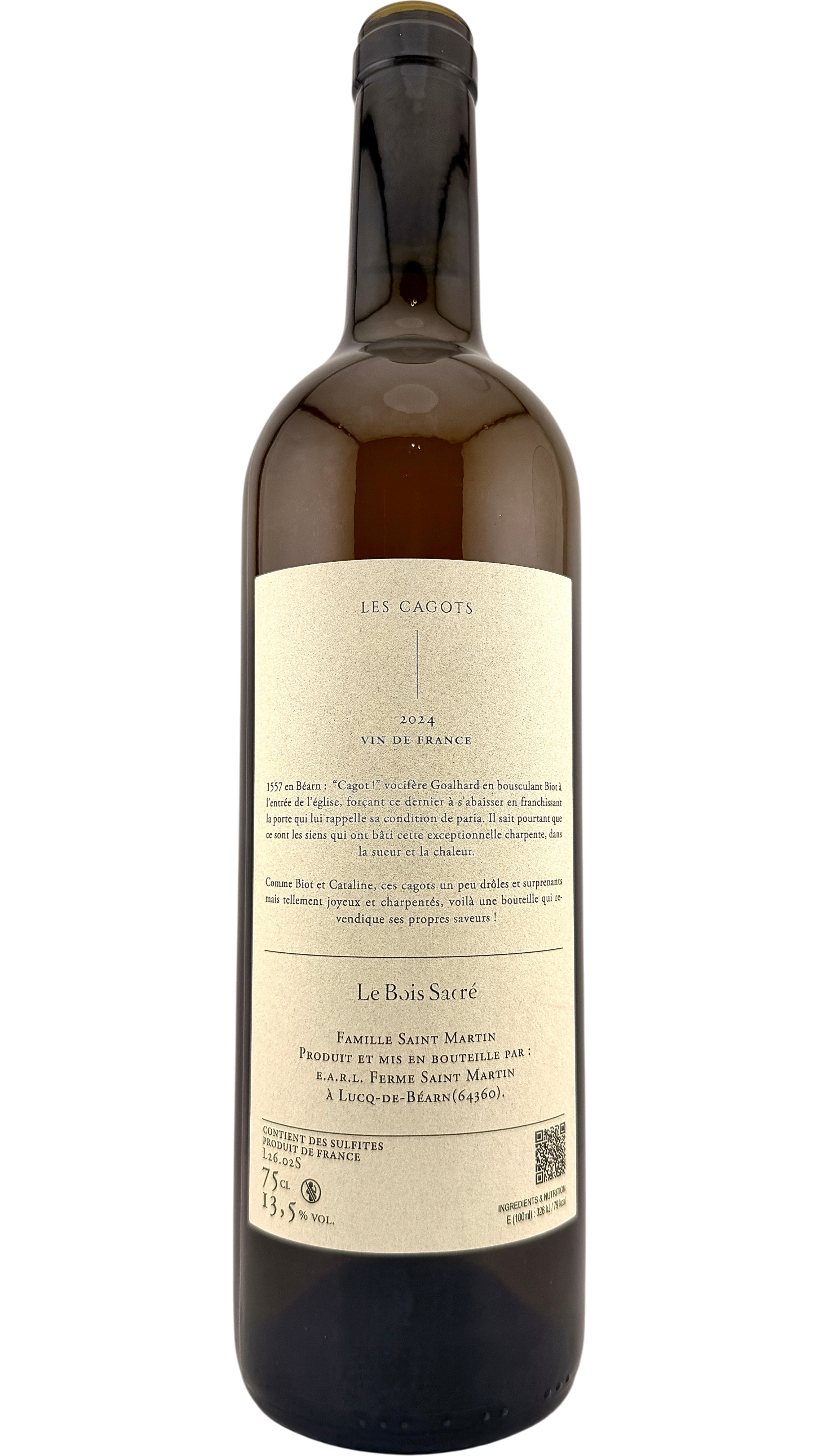 Vin de France _Les cagots_ Le Bois Sacré-