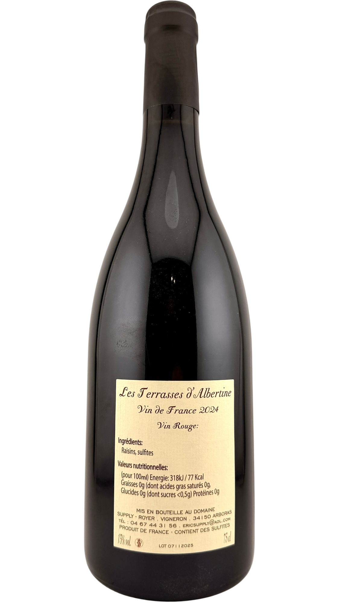 Vin de France "Les terrasses d'Albertine"