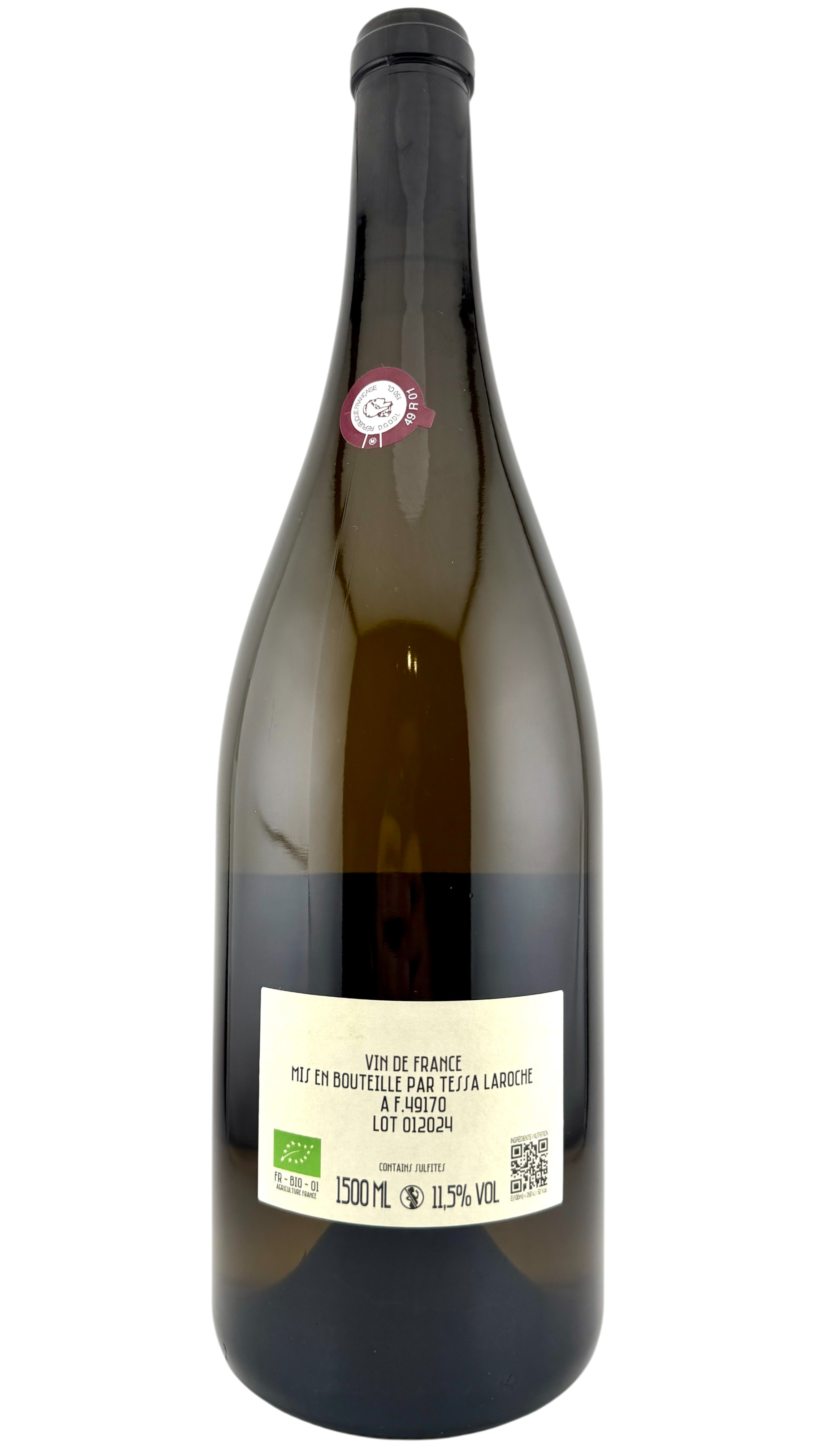 Vin de france le berceau des fées Magnum Tessa Laroche