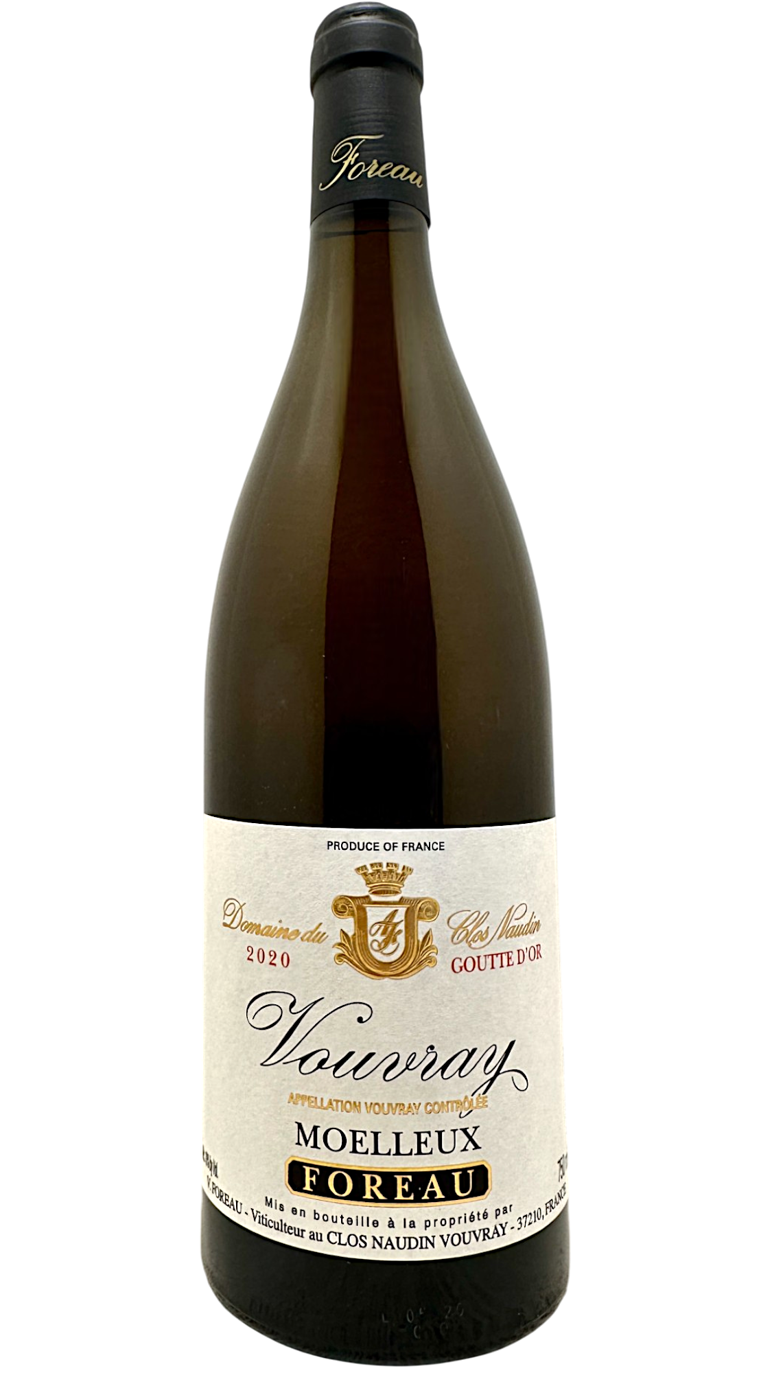 Vouvray Goutte d'or 2020 Foreau Domaine du clos Naudin