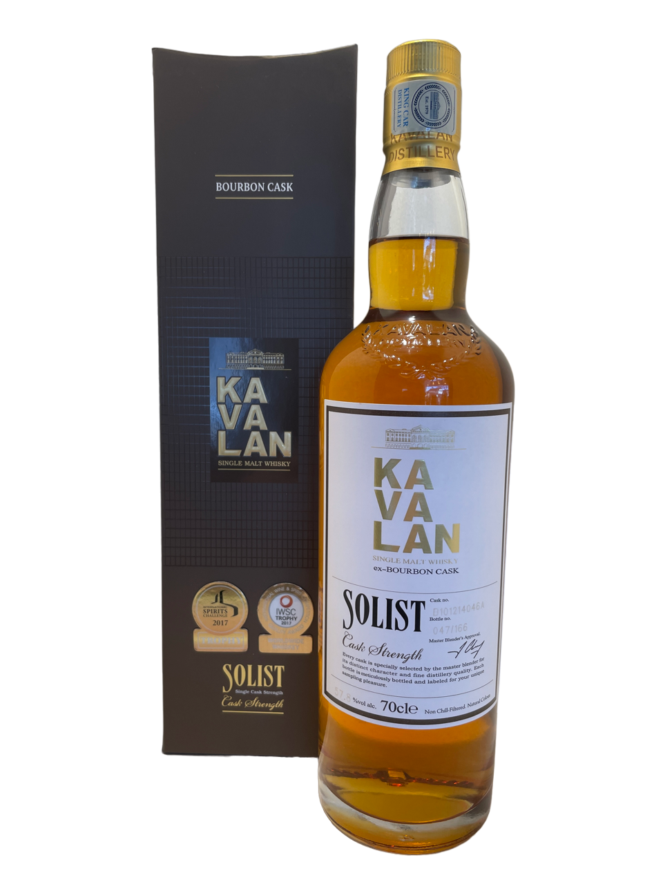 single malt whisky spirit spiritueux taiwan taïwan kavalan cask strength solist ex bourbon cask