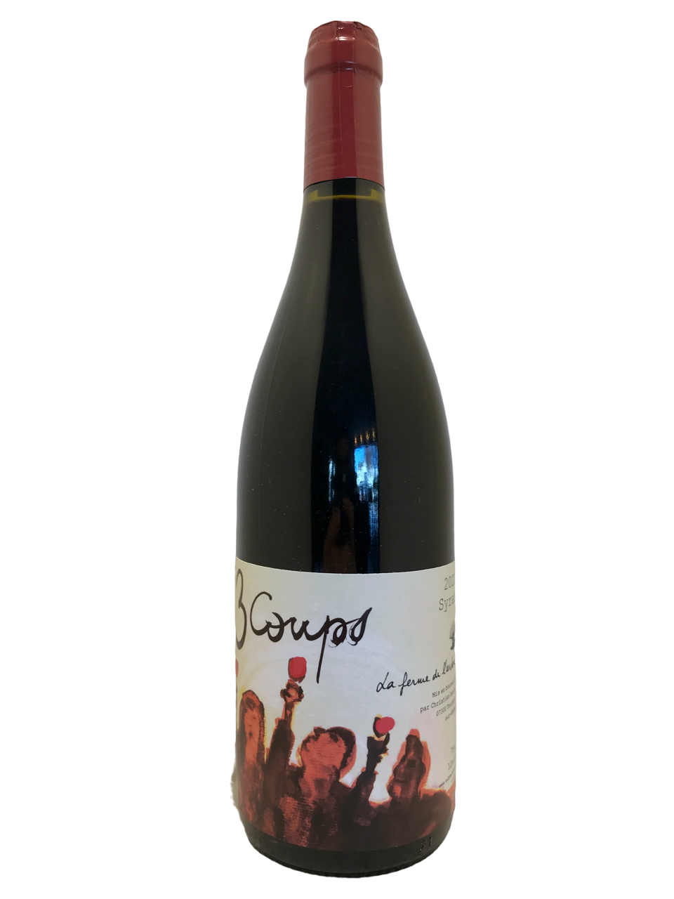vin de la vallée du rhône rhone valley wine saint joseph rouge la ferme de l'arbre vin de france 3 coups organic wine vin biodynamie
