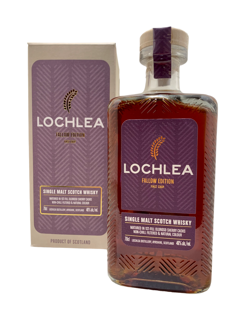 spirit spiritueux single malt scotch whisky ecosse scottish lochlea fallow edition first crop matured in first fill oloroso sherry casks