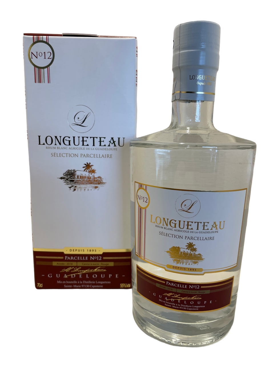 rhum blanc agricole white rum guadeloupe longueteau parcelle n°12 canne rouge spirit spiritueux